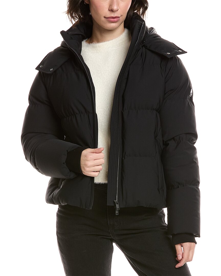 Moose Knuckles Misti Puffer Jacket In Black