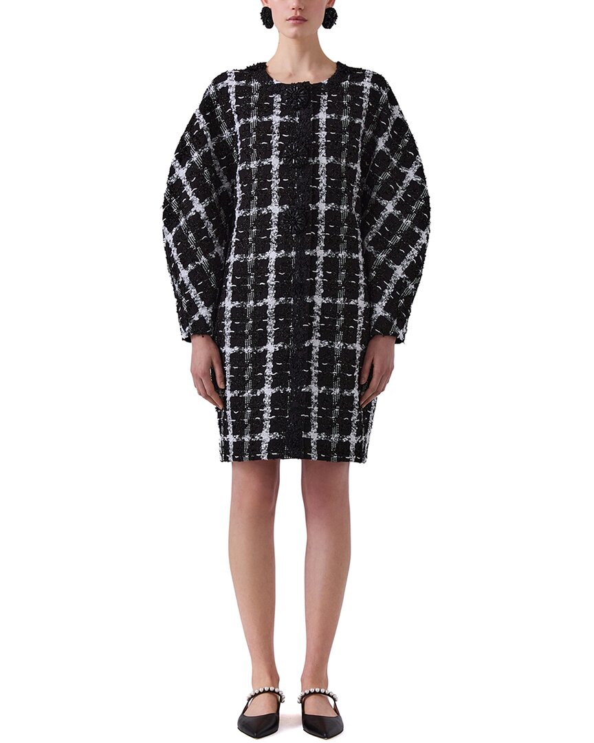 Carolina Herrera Collarless Coat In Black