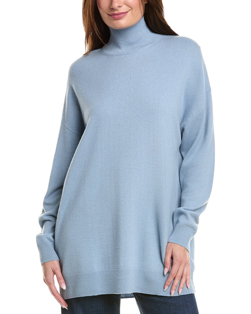 Leset Zoe Oversized Wool & Cashmere-blend Sweater In Blue