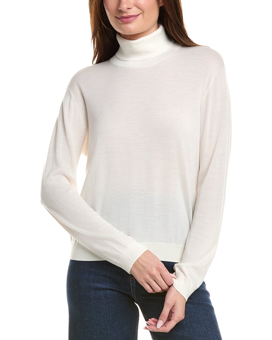 Leset James Wool Turtleneck Sweater In White