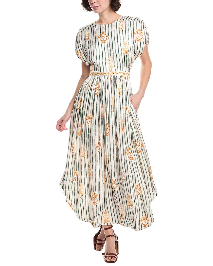 Agua By Agua Bendita Herbario Maxi Dress In White