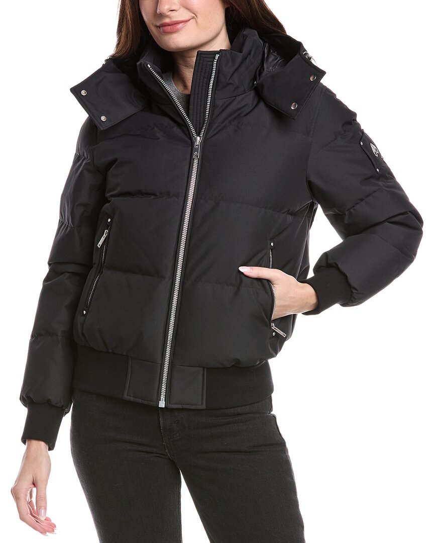 Moose Knuckles Down Puffer Jacket In Black