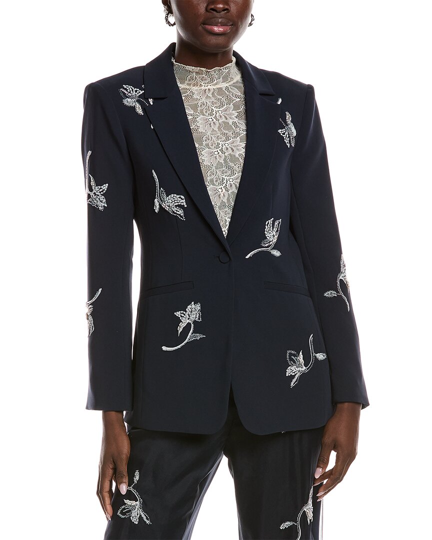 Cinq À Sept Cinq A Sept Falling Lilies Karlie Blazer In Blue