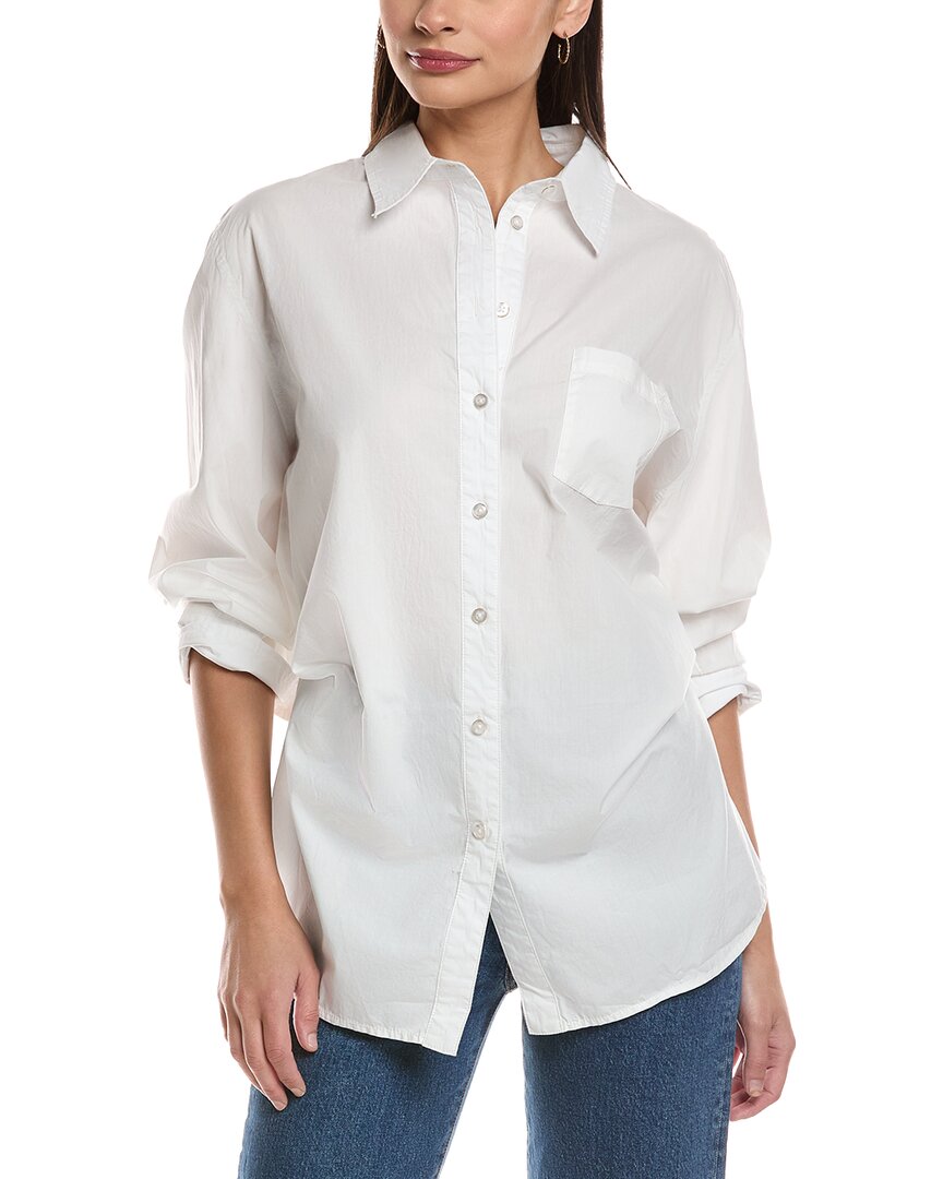 Free People Sabine Tailored Shirt In White