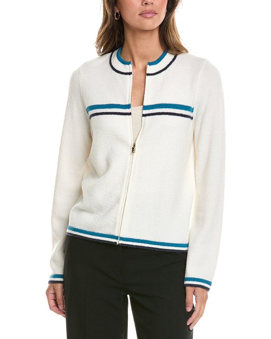St John St. John Wool-blend Jacket In White