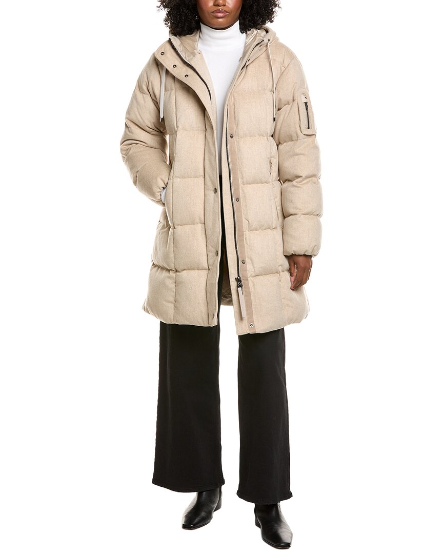 Bogner Fanja Cashmere Down Coat In Neutral