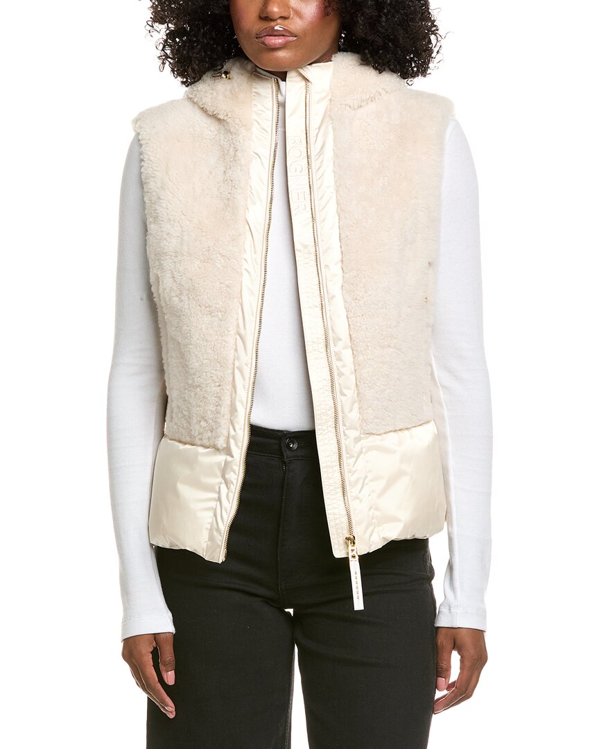 Bogner Fenna Fleece Vest In White