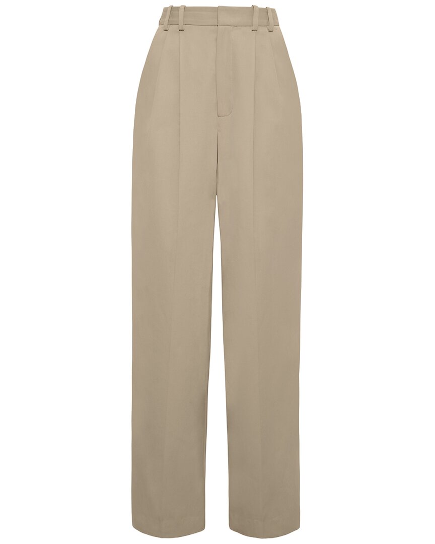 Adam Lippes Nichols Trouser In Khaki-khaki