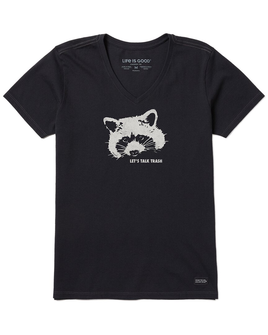Life Is Good ® Crusher V-neck T-shirt In Black