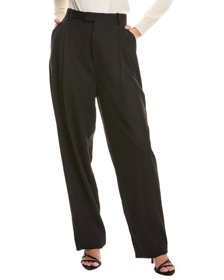Oscar De La Renta Wool Pant In Black
