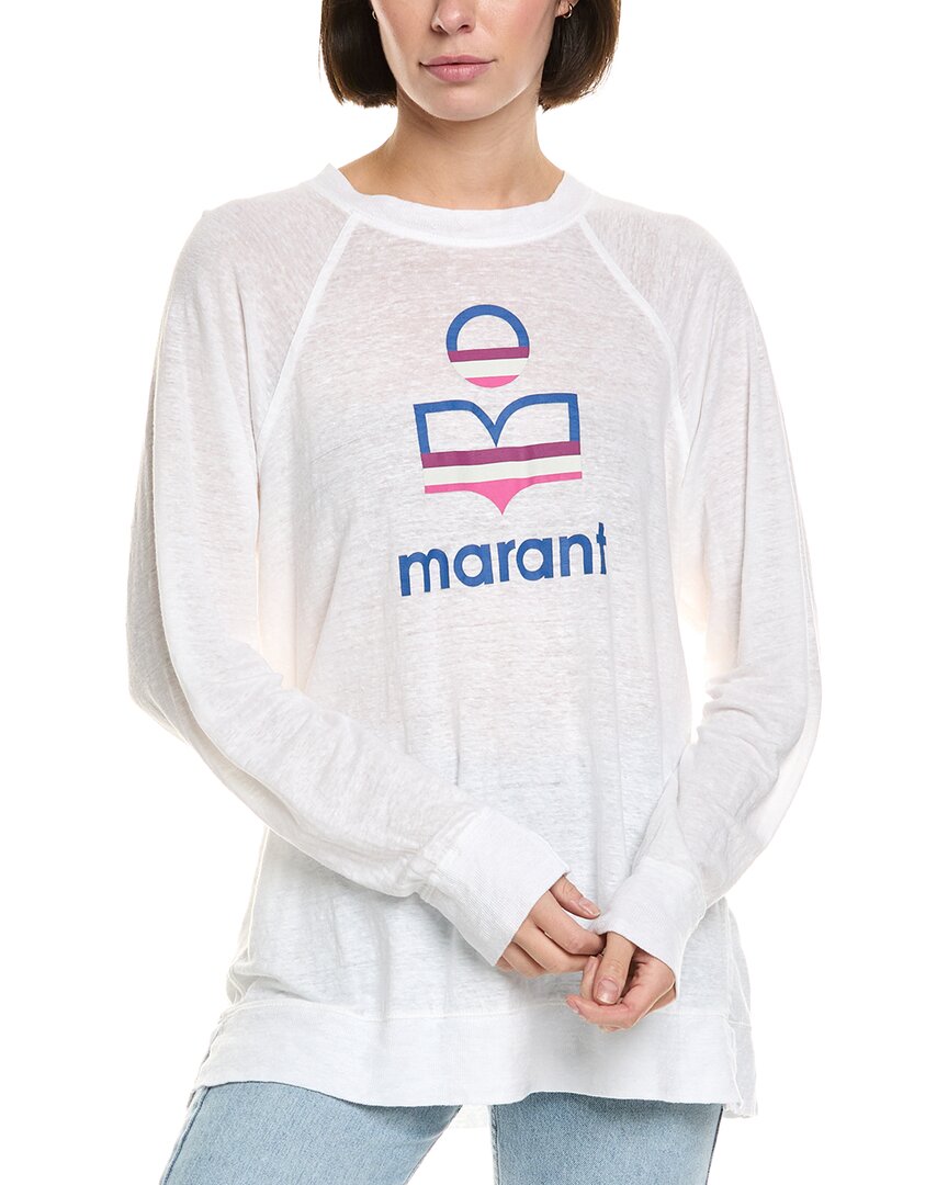 Isabel Marant Étoile Isabel Marant Etoile Sporty Linen T-shirt In White
