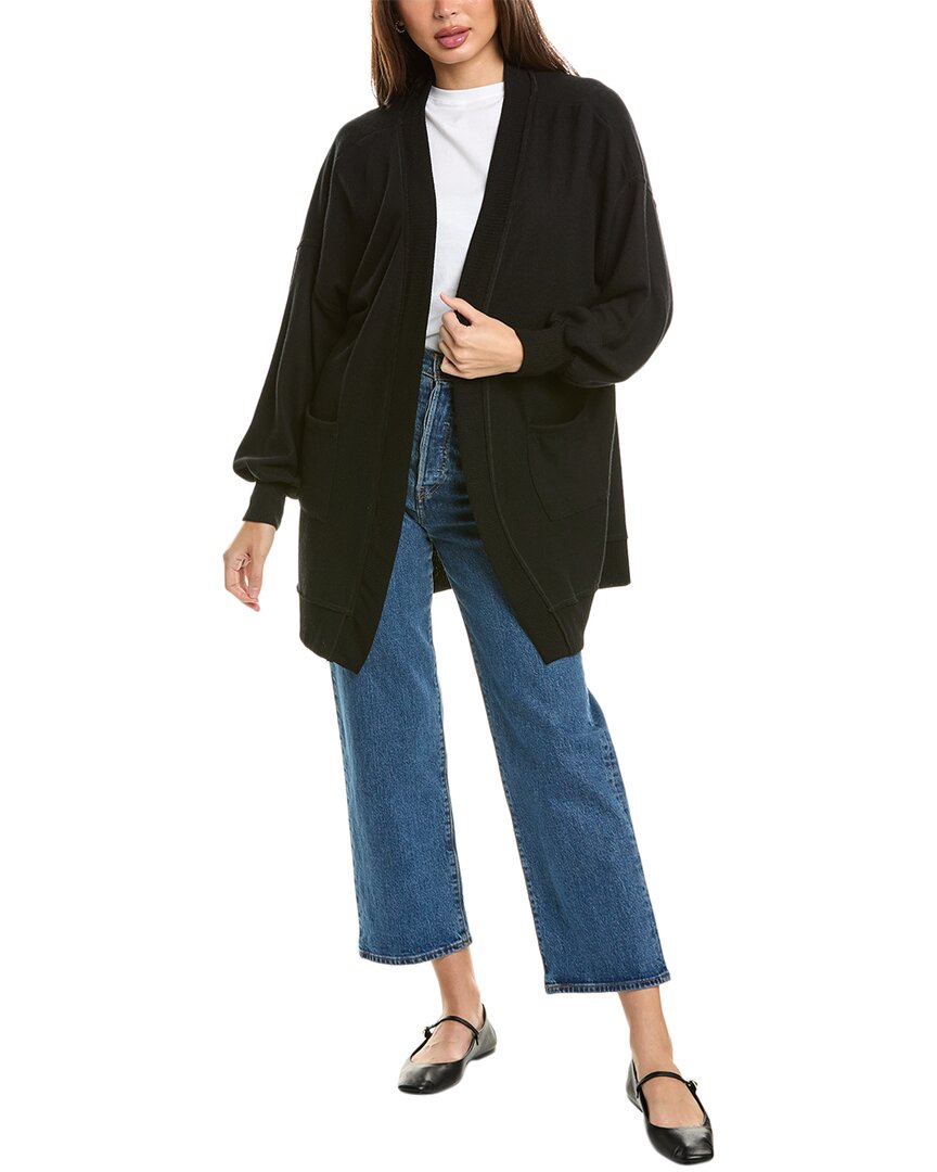 Project Social T Just Relax Cozy Cardigan In Black
