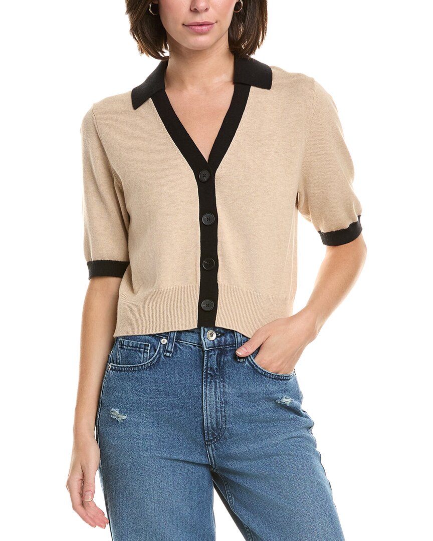 Le Jean Cashmere-blend Cardigan In Neutral