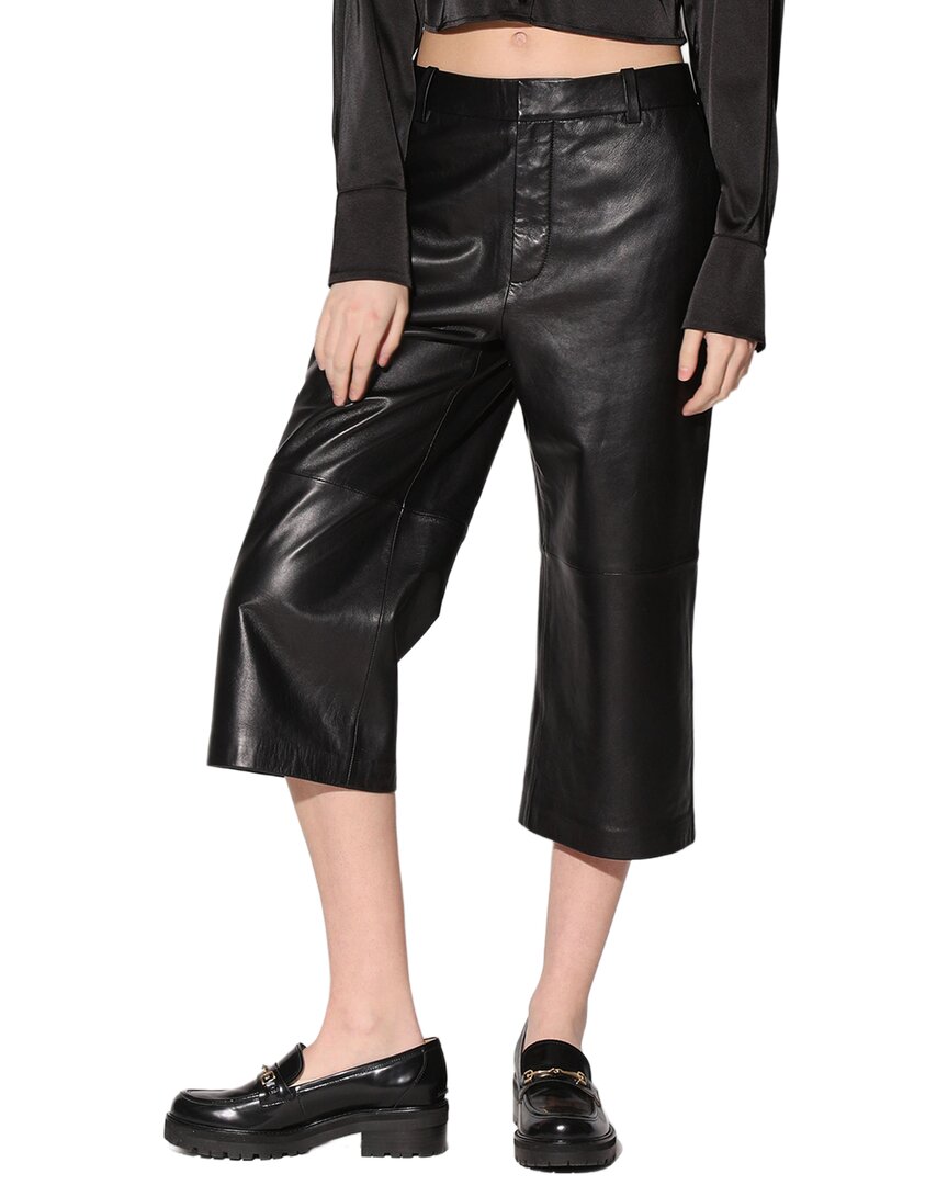 Walter Baker Cooper Leather Pant In Black