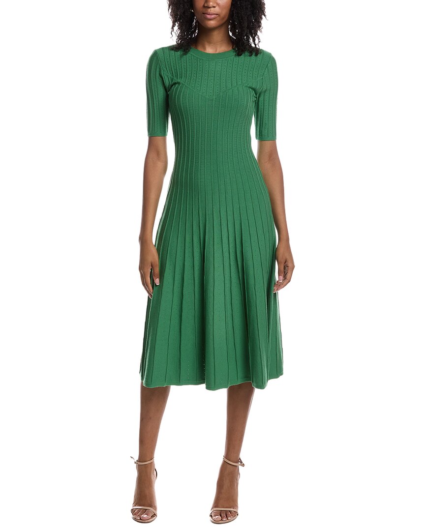 Elie Tahari The Wanda Jumper Dress In Green
