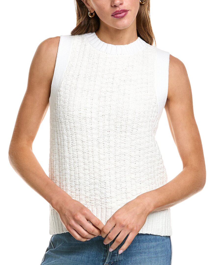 Michael Stars Knit Sia Shell In White