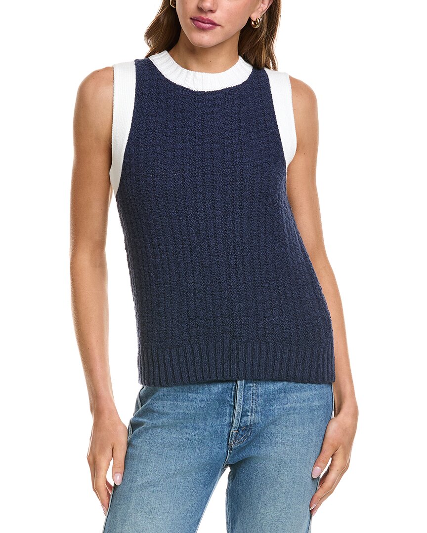 Michael Stars Sia Sleeveless Sweater In Nocturnal In Blue