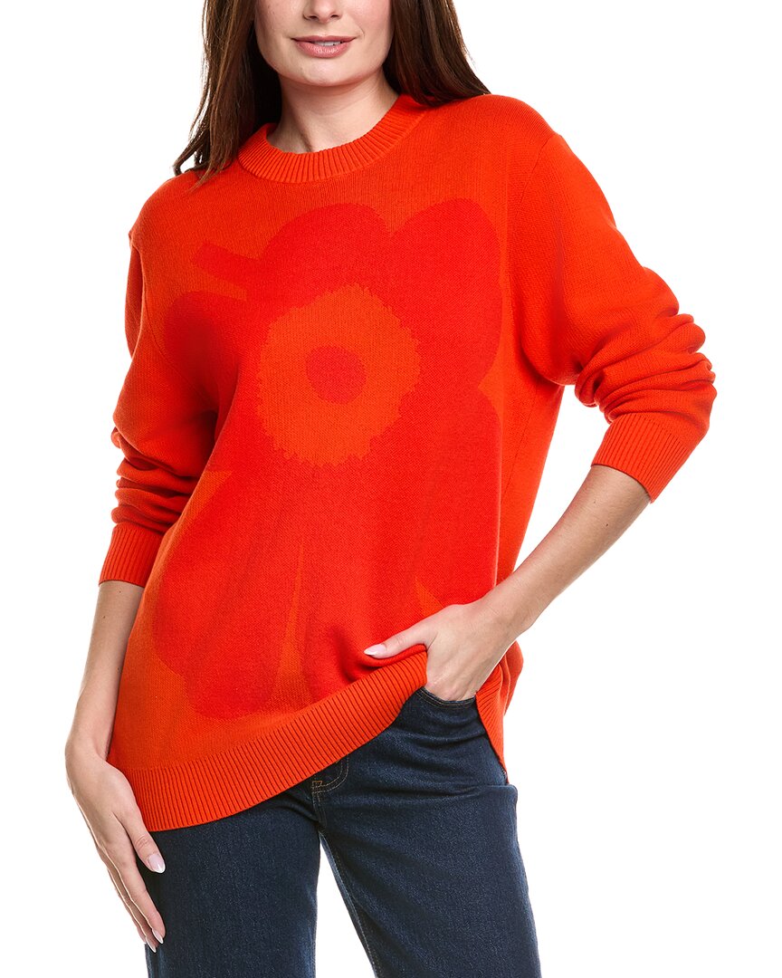 Marimekko Lasi Knit Sweater In Red