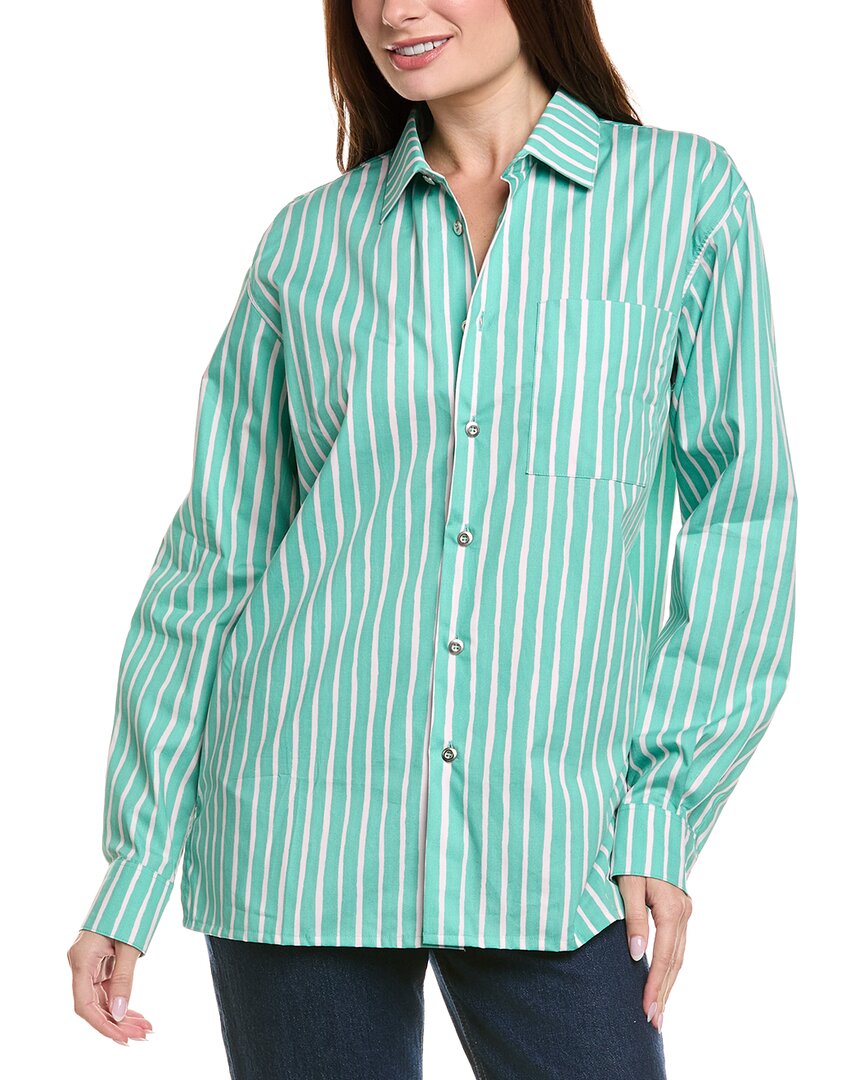 Marimekko Jokapoika Button Shirt In Green