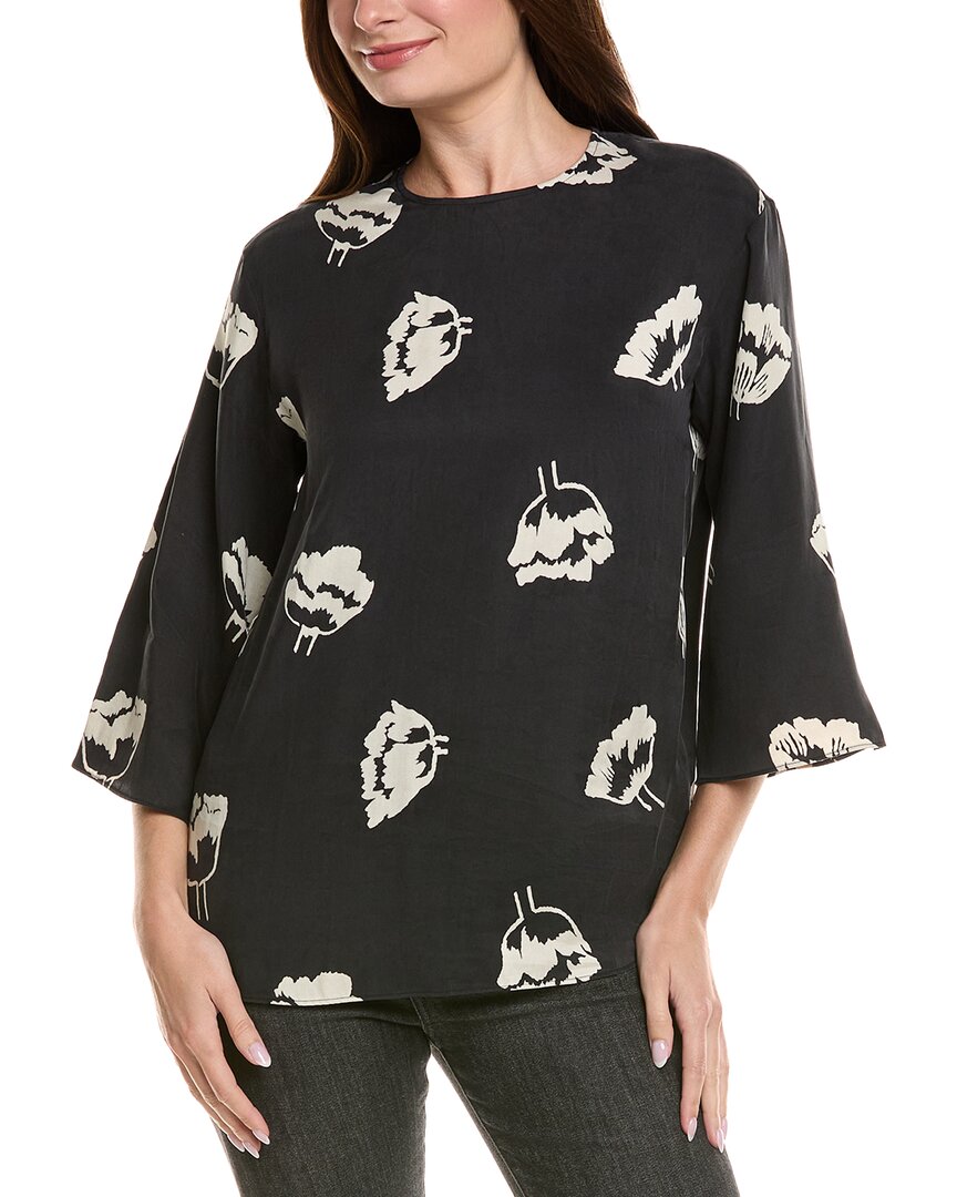 Marimekko Oaja Floral Shirt In Black