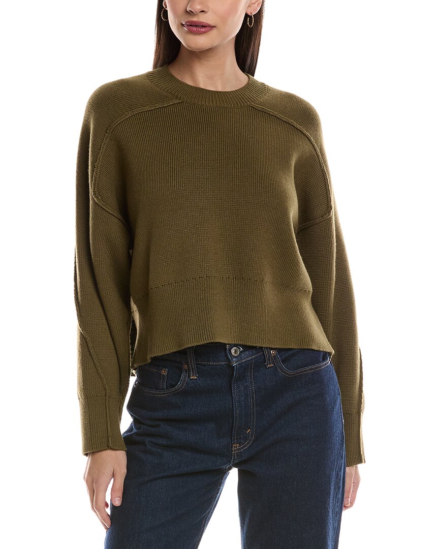 Rag & Bone Lysa Wool-blend Knit Sweater In Gray