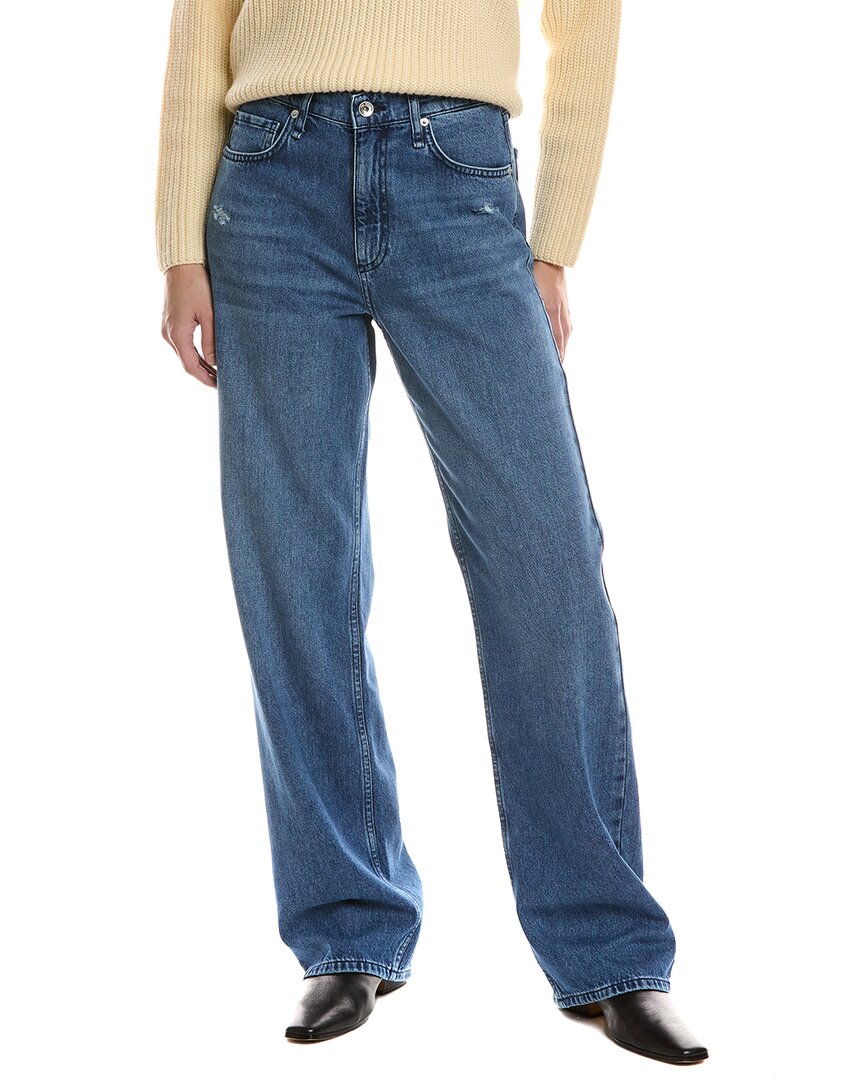 Rag & Bone Shannon Polk Relaxed Straight Jean In Blue