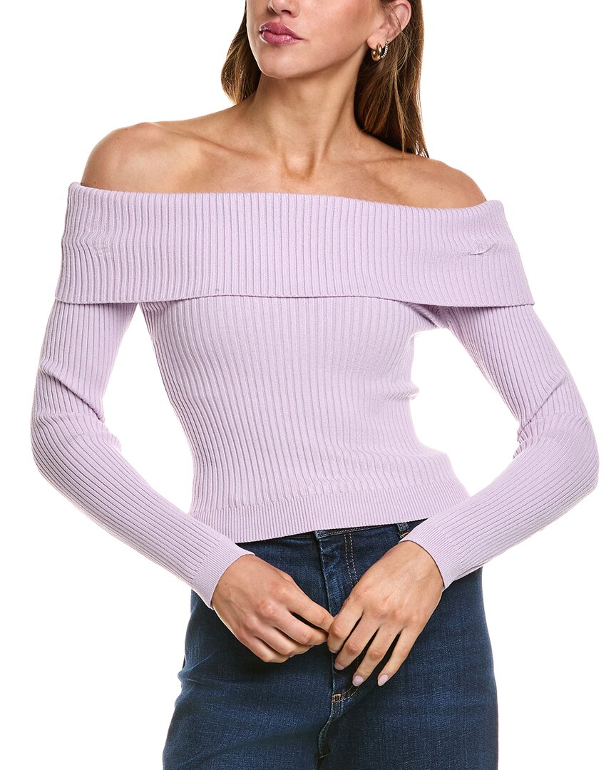Astr The Label Ainsley Sweater In Purple