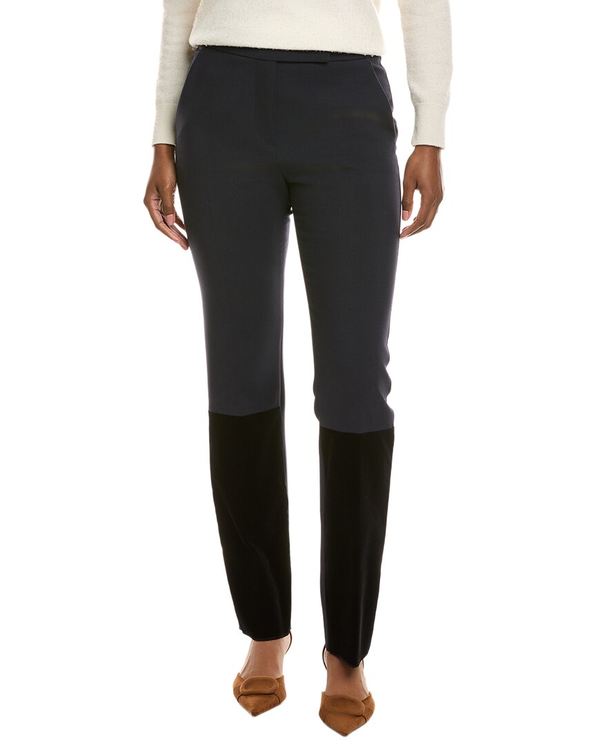 Max Mara Aire Wool-blend Trouser In Black