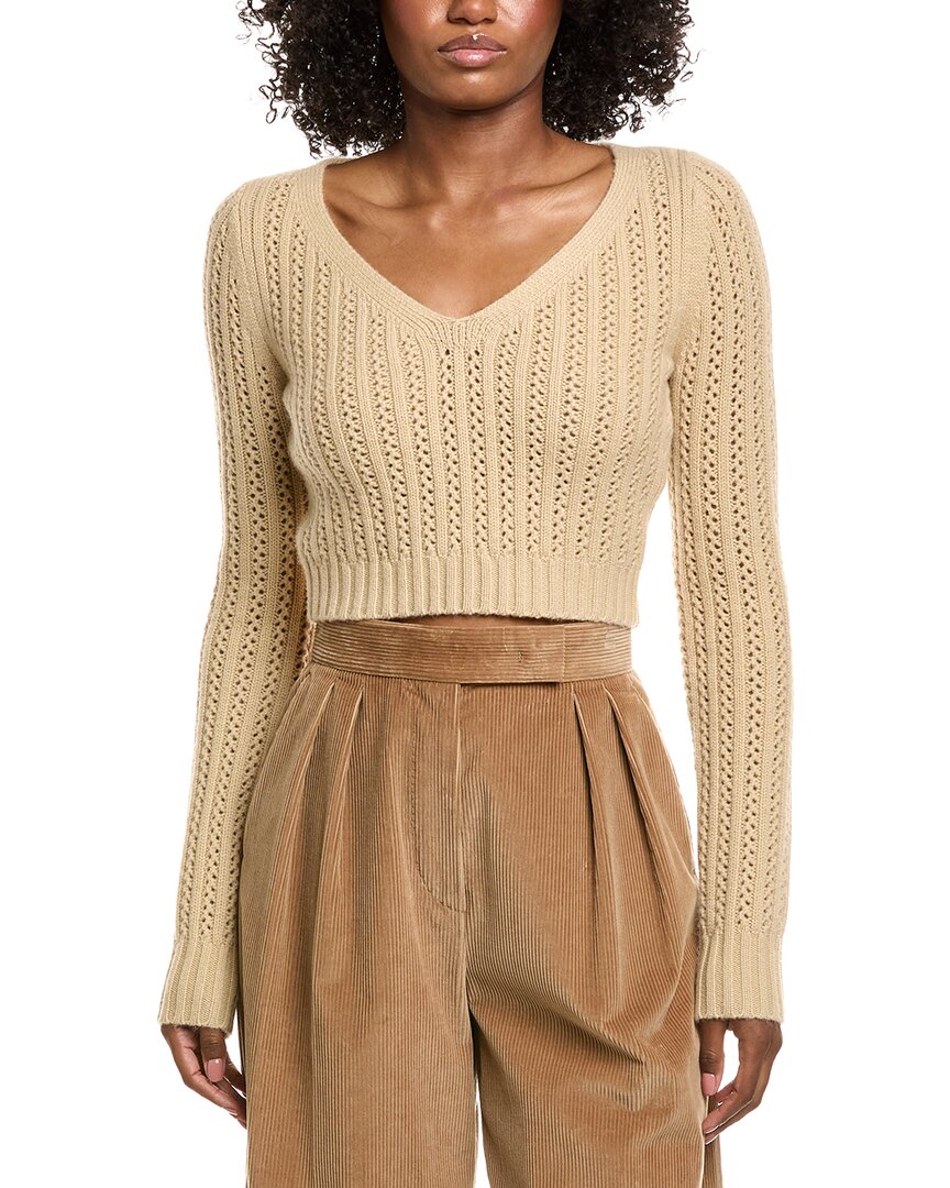 Max Mara Ifrem Wool & Cashmere-blend Sweater In Brown
