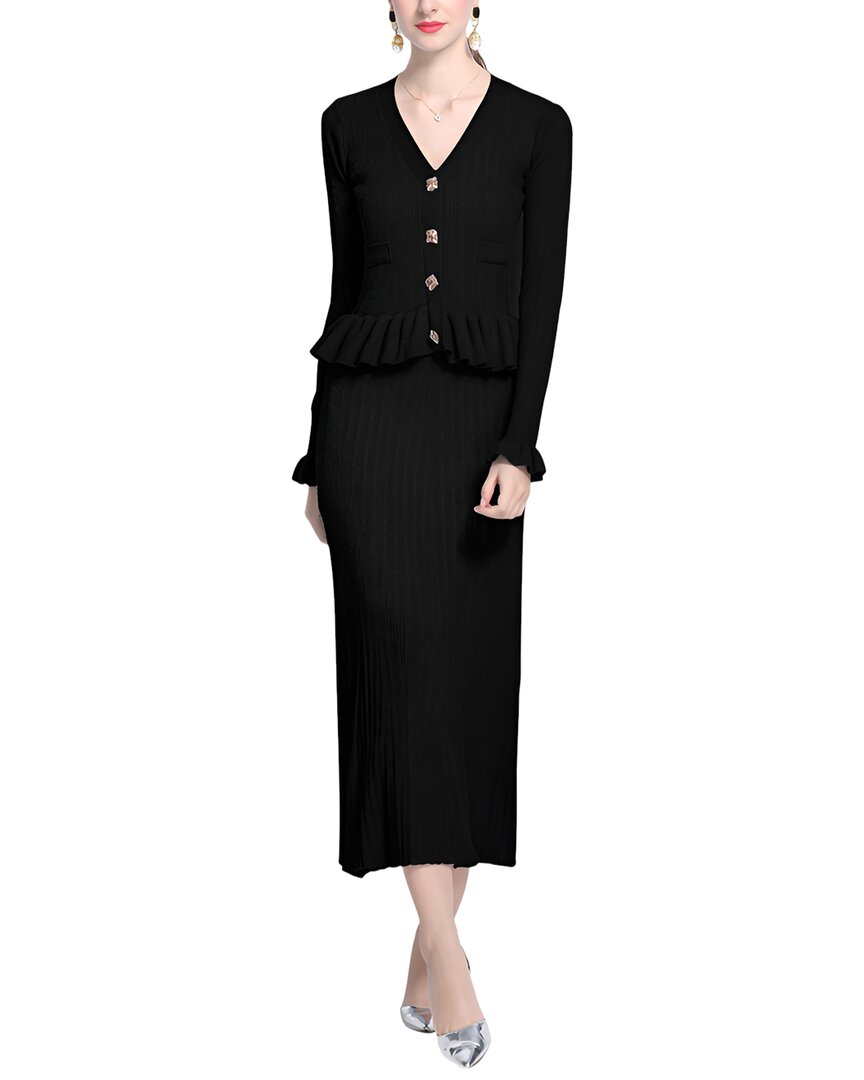 Dza Day Dress In Black