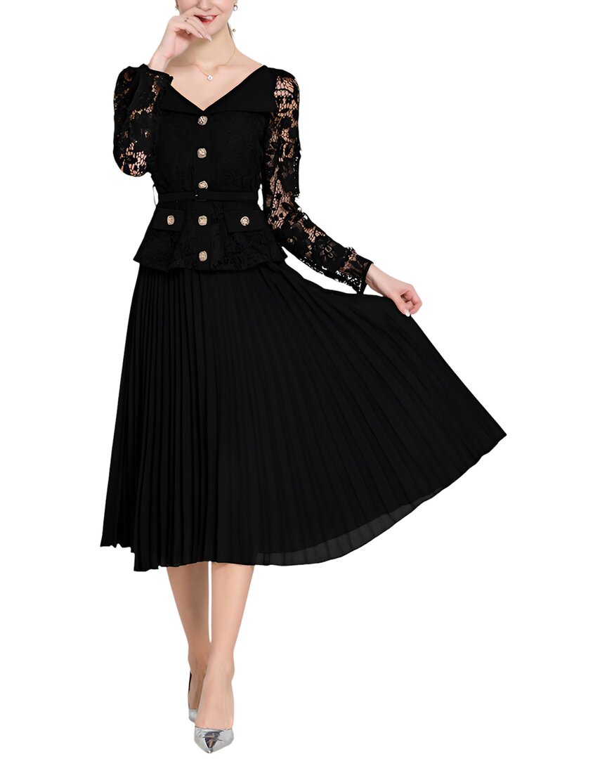 Dza Day Dress In Black