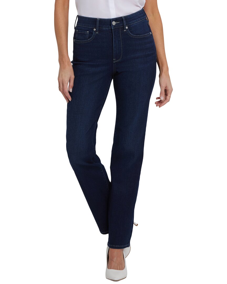 Nydj Marilyn Midnight Breeze Straight Leg Jean In Blue