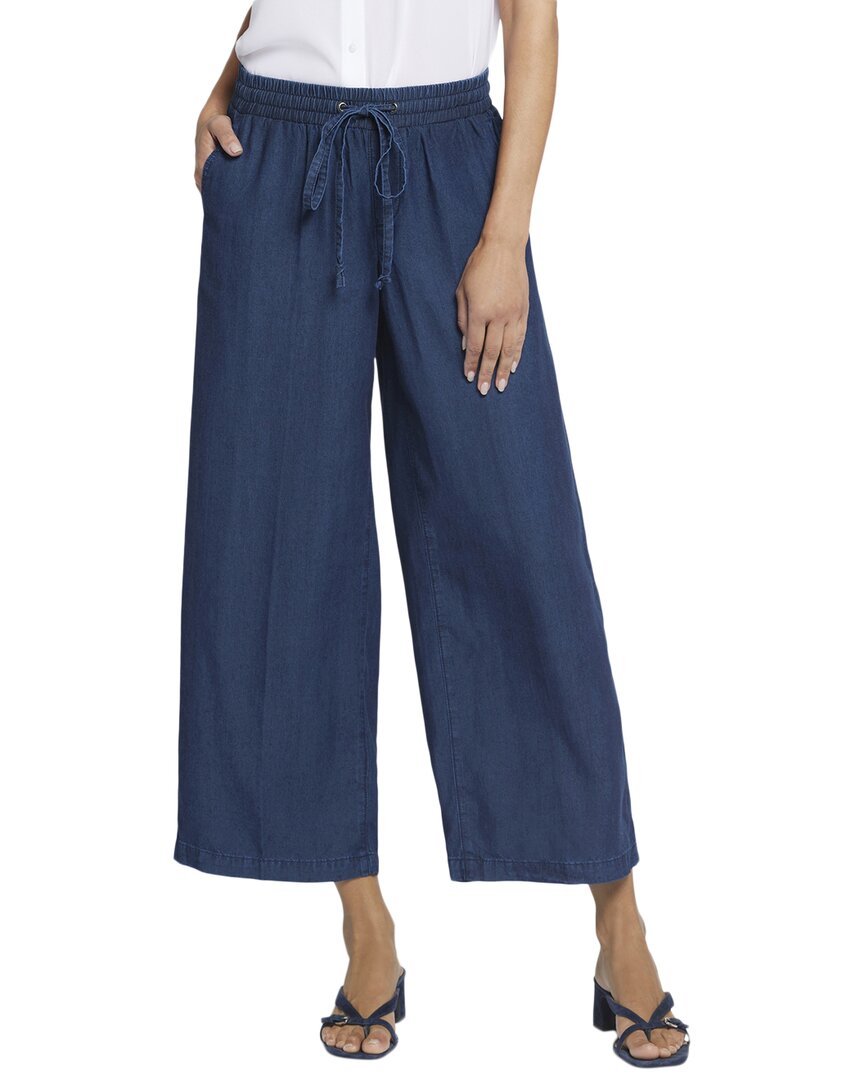 Nydj Jayne Indigo Ocean Wide Leg Jean In Blue