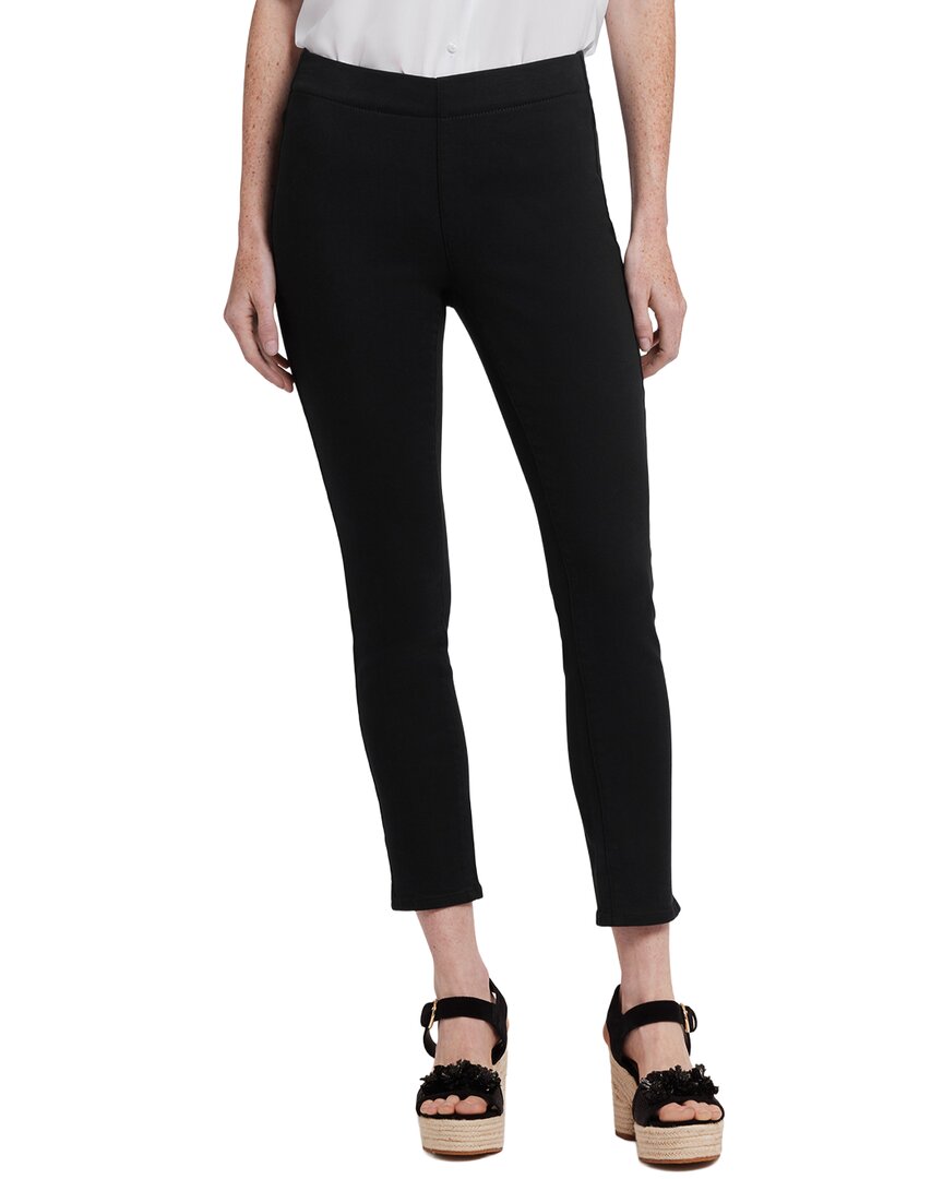 Nydj Ankle Slit Pull-on Jeans In Black