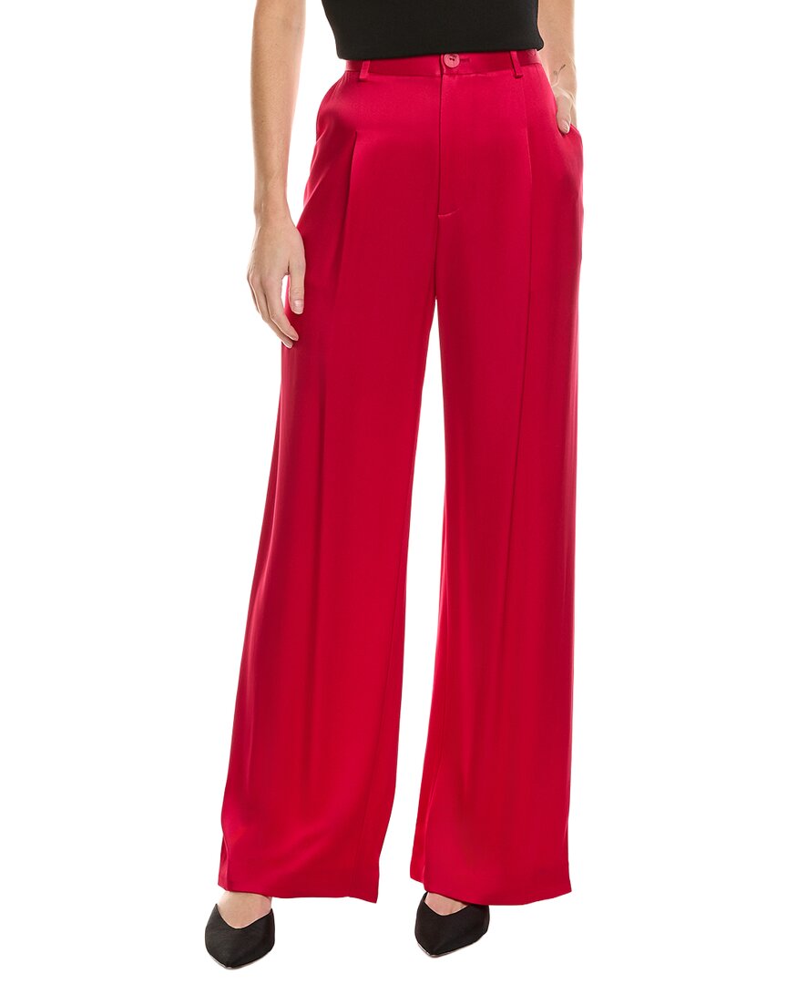 Lapointe Organic Silk Relaxed Pant In Red
