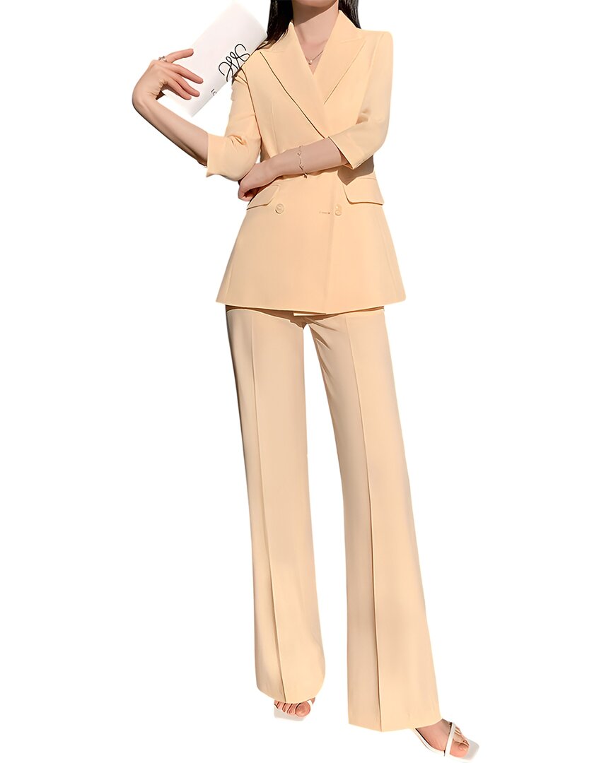 Vincent 2pc Blazer & Pant Set In Neutral