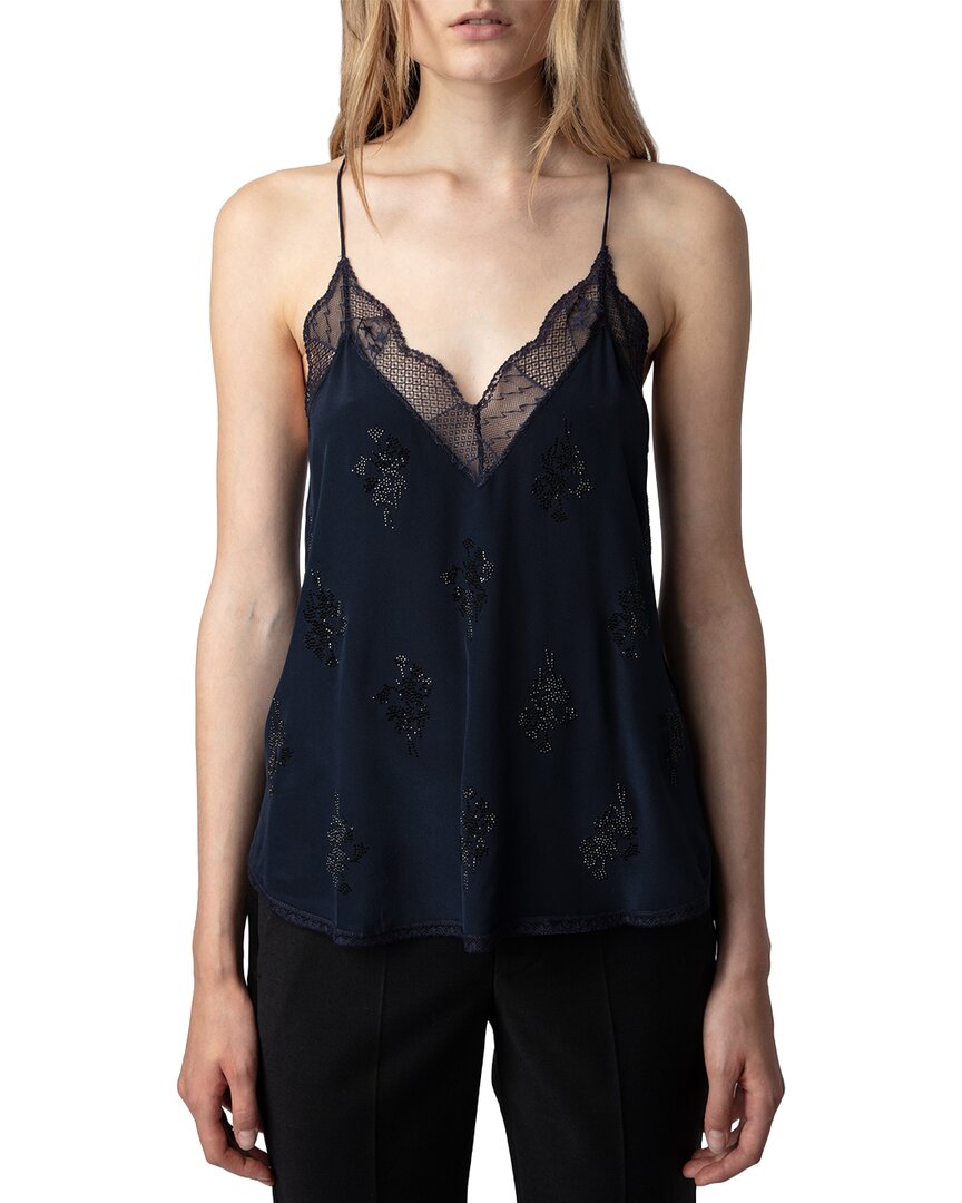 Zadig & Voltaire Christy Strass Tank In Black