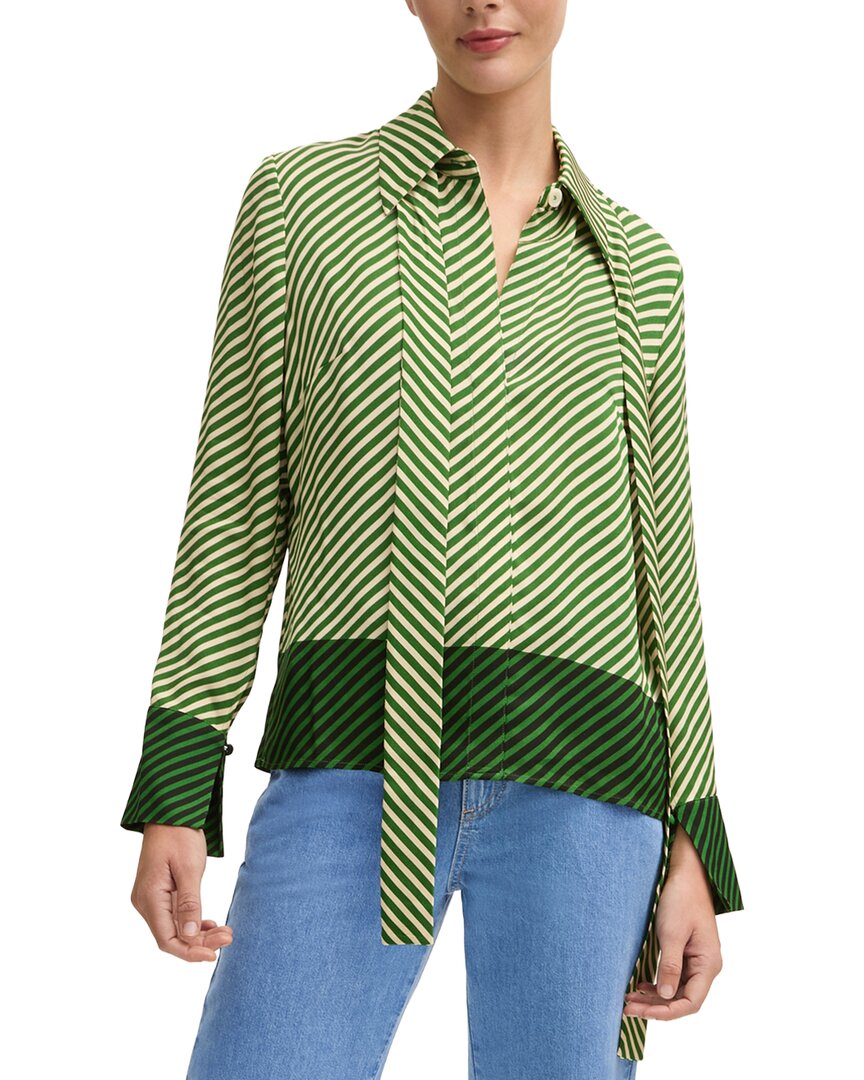 Lk Bennett Lize Stripe Shirt In Multi