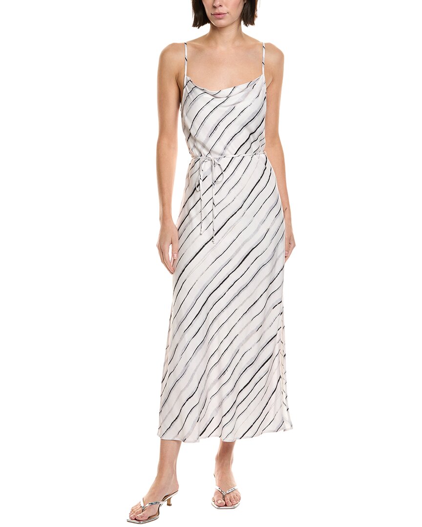 Bella Dahl Belted Bias Slip Dress In White