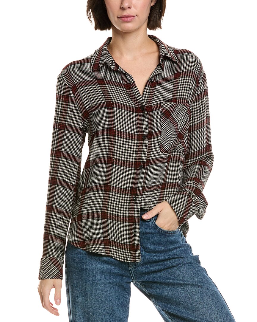 Bella Dahl Shirttail Shirt In Gray