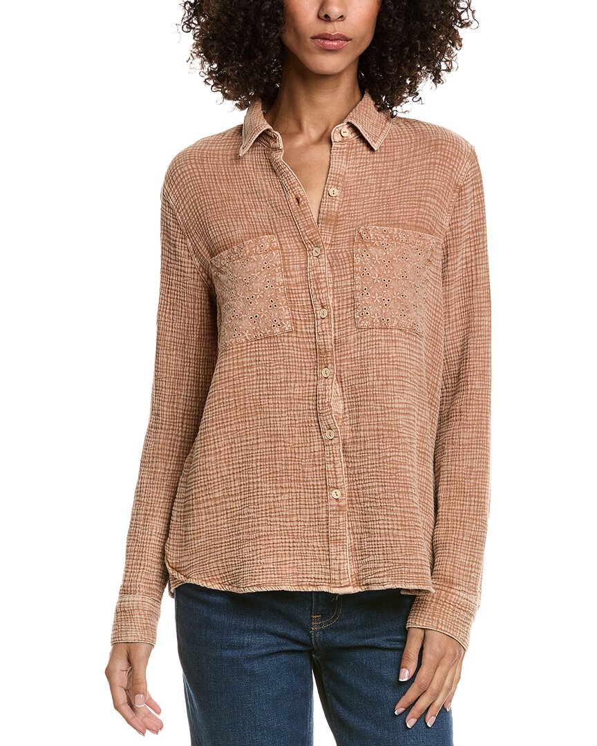 Trove New York Fisher Shirt In Brown