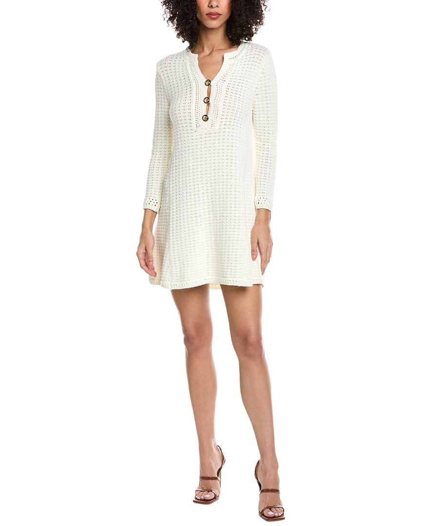 Ba&sh Robe Gysele Mini Dress In White