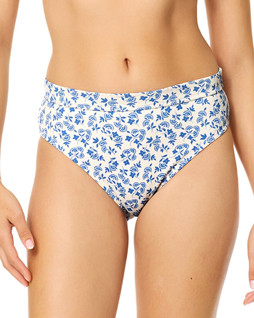 Raisins Magnolia Bikini Bottom In Bahia Blue (slat)