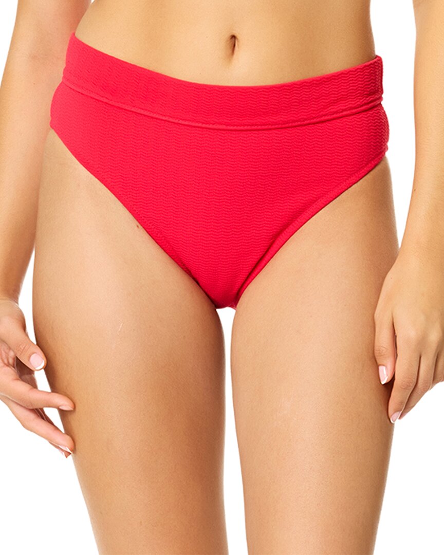 Raisins Magnolia Bikini Bottom In Hibiscus (red)