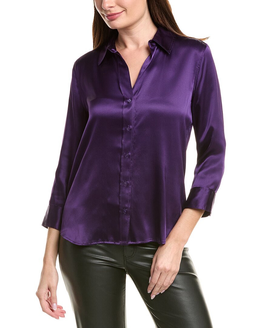 L'agence Dani 3/4-sleeve Silk Blouse