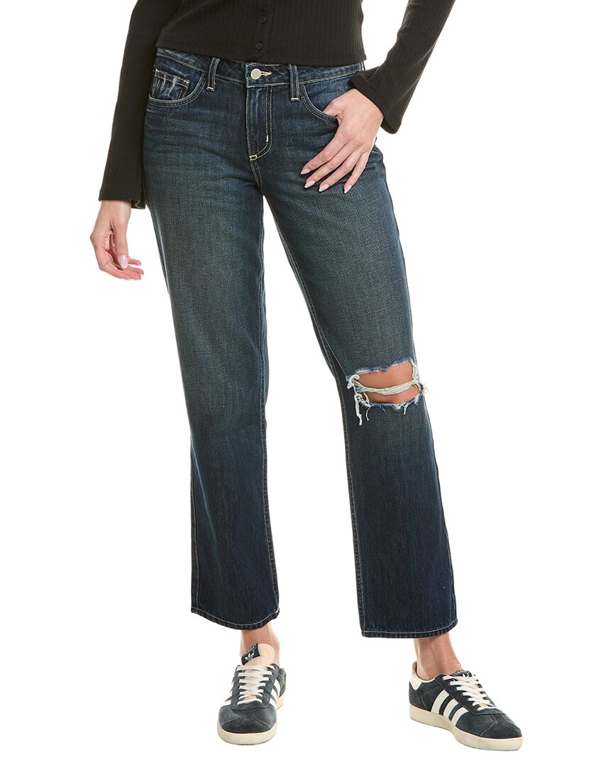 L'agence Nevia Low-rise Slouch Straight Jean In Blue