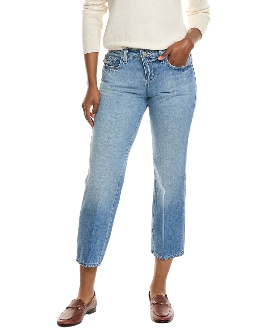 L'agence Blaine Low-rise Crop Stovepipe Jean In Blue