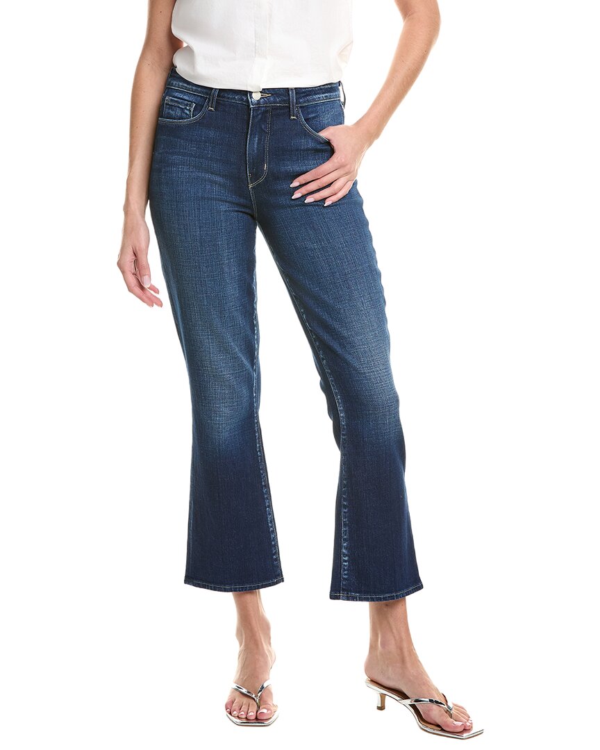 L'agence Tati High-rise Crop Micro Boot Jean In Blue