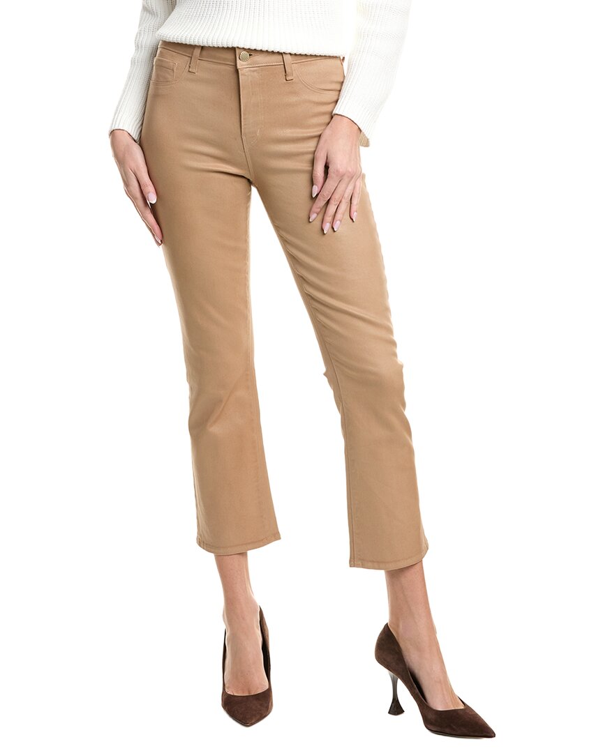 L'agence Tati High-rise Crop Micro Boot Jean In Brown