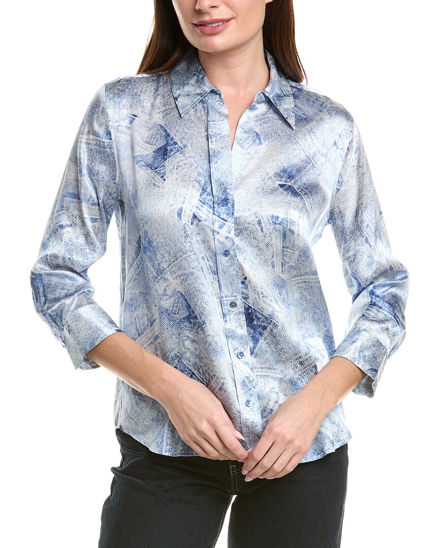 L'agence Dani 3/4-sleeve Silk Blouse